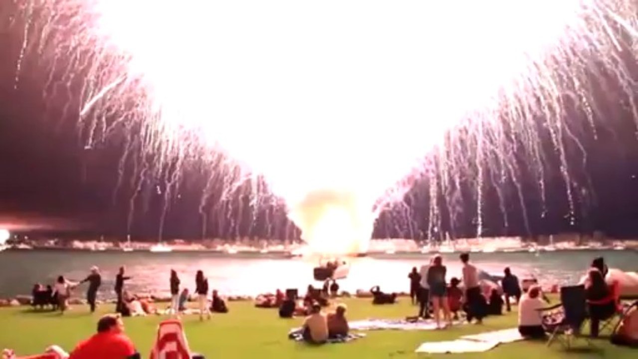 Un feu d'artifice completement raté (San Diego)