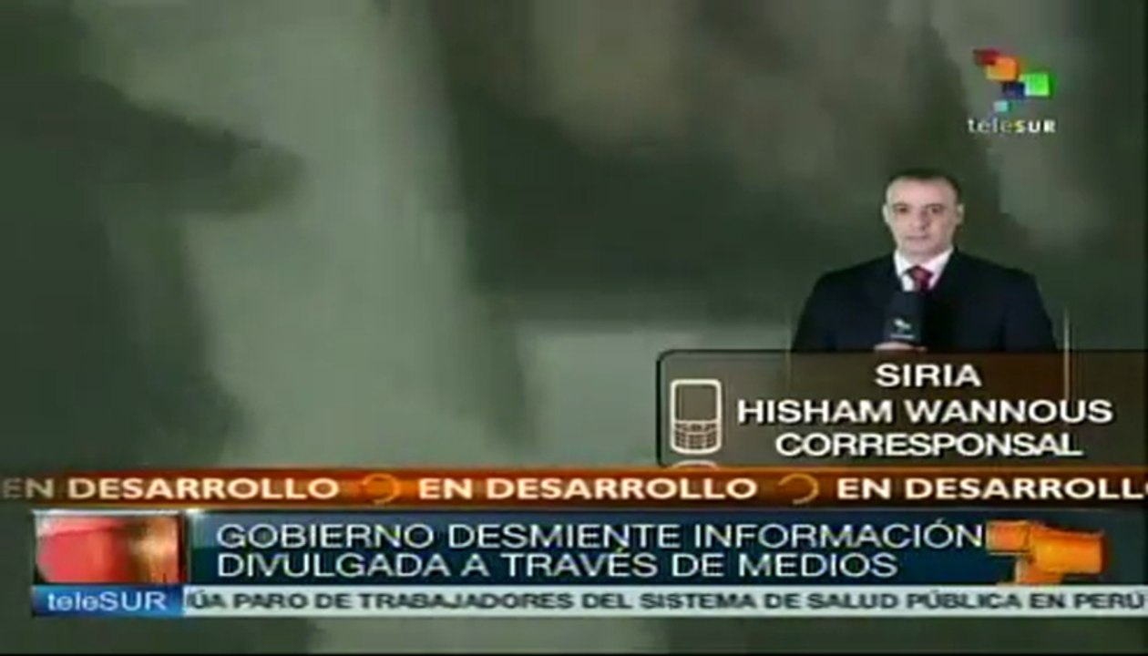 Siria desmiente haber utilizado armas químicas contra terroristas