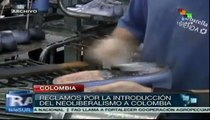 Trabajadores colombianos condenan políticas neoliberales