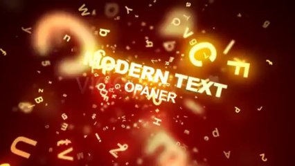 Modern Text Opener - After Effects Template