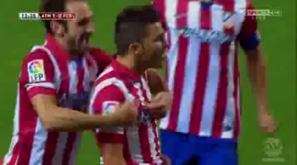 David Villa Amazing Volley Goal vs FC Barcelona