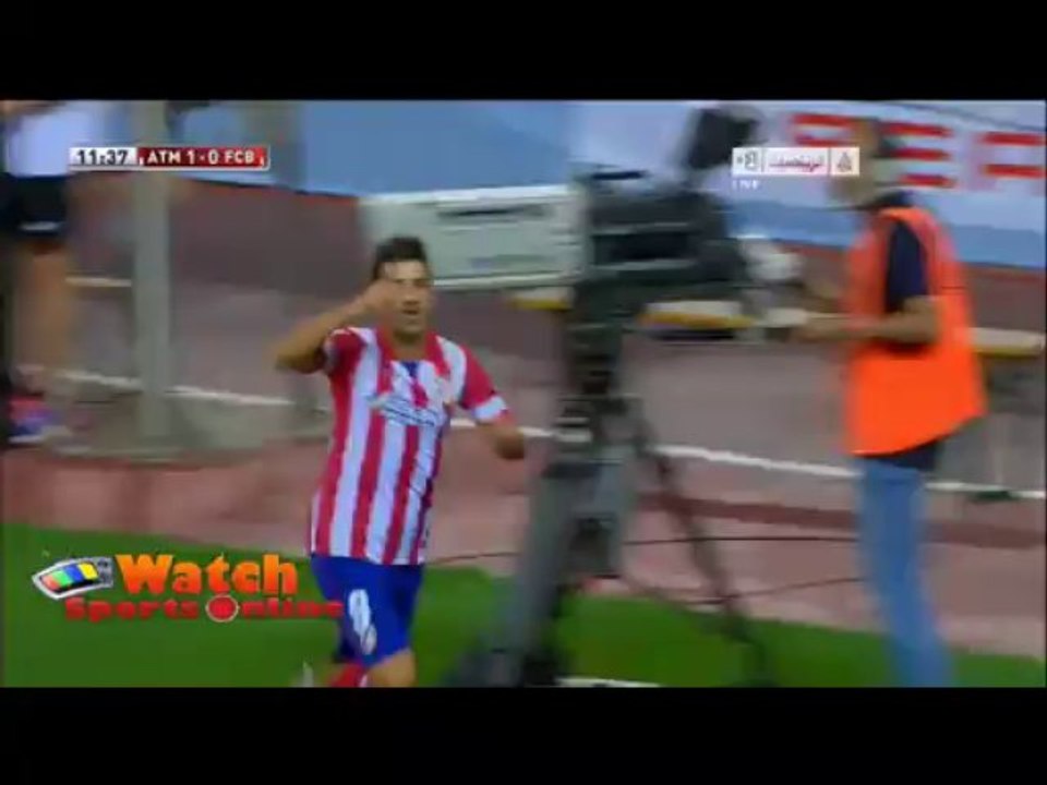 هدف فيا العالمي اتليتكو مدريد 1 - 0 برشلونة 0