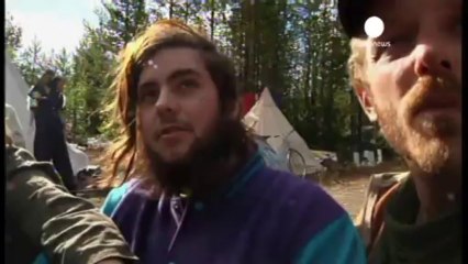 İsveçli çevrecilerden demir madeni protestosu