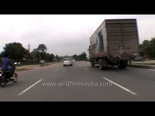 Highway Exiting Delhi :Towards Haryana