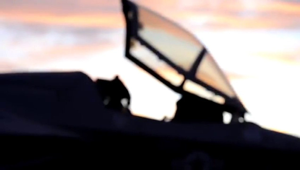 F-35B airplane Accomplishes First Night Vertical Landing Aboard aircraft carrier.