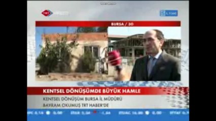 Altyapı ve Kentsel Dönüşüm Müdür v. Bayram Okumuş'un TRT HABERE verdiği röportaj'ı