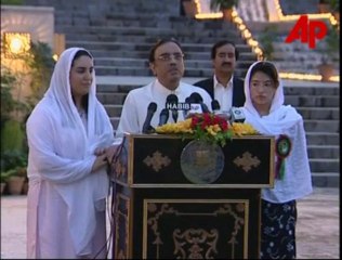 bakhtawar and aseefa bhutto with asif ali zardari
