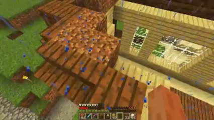 Minecraft Family Ep. 38 Roofs Are A Pain in The! Family Power :D