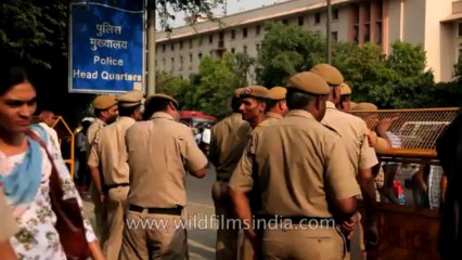 Protest-Delhi police headquarters-New Delhi-8