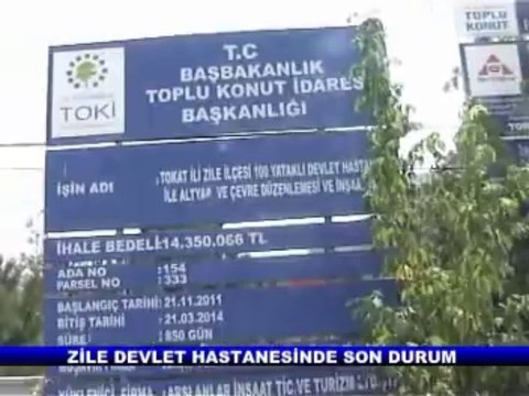 ZİLE DEVLET HASTANESİ İNŞAATINDA SON DURUM