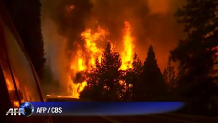 Etats-Unis: incendie aux abords du parc de Yosemite