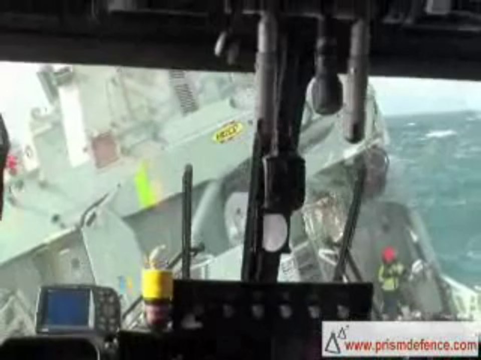 Helicopter Landung auf Schiff