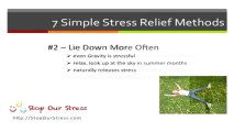 Stress Relief - at StopOurStress.com We Teach You About Stress Relief