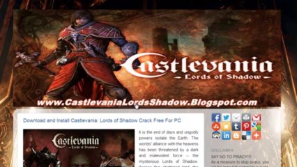 Install Castlevania: Lords of Shadow  Crack -PC