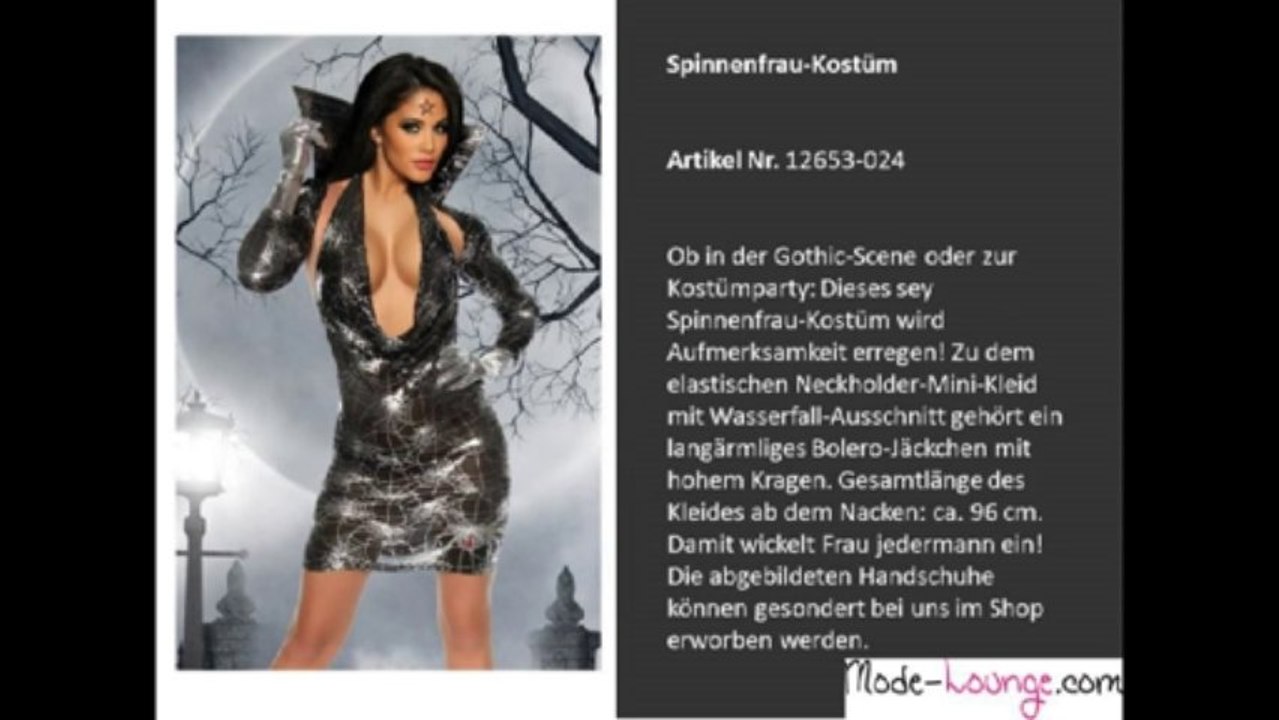 Halloween Kostüm – Hexenkostüm – Vampirkostüm – Spinnenfrau Kostüm!