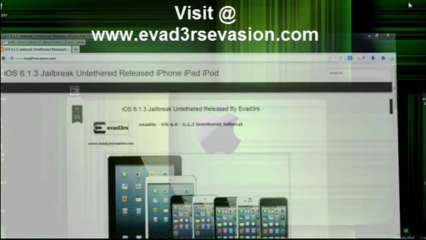 Full IOS 6.1.3 Jailbreak Untethered by evasion