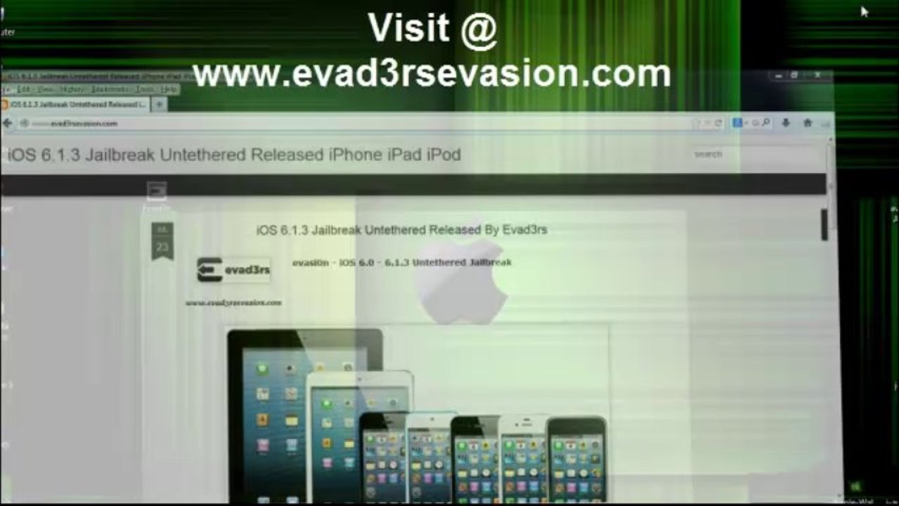iOS 6.1.3 JAILBREAK iPhone ,iPod Touch ,iPad,Apple Tv