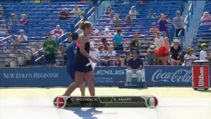 New Haven - Wozniacki sans soucis