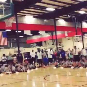 James harden alley-oop off the wall