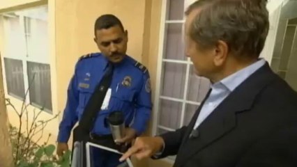 Airport security caught stealing