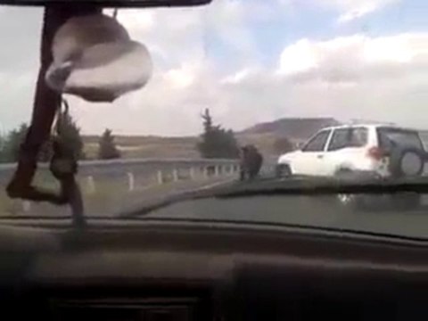 Taureau sur l'autoroute (Espagne)