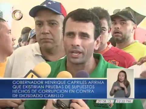 Capriles asegura que existen pruebas de corrupción contra Diosdado Cabello