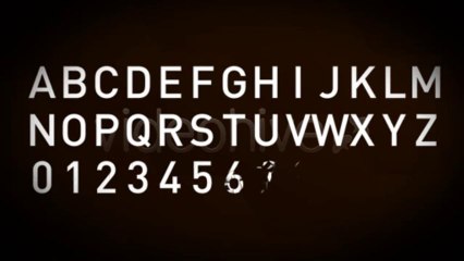 Animated Fractal Typeface - After Effects Template