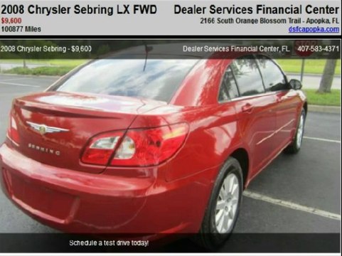 2008 Chrysler Sebring LX FWD - Dealer Services Orlando