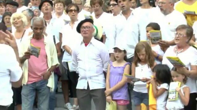 LES W-D.D MICHOU NEWS - 22 AOUT 2013 : HESTIVOC - REPETITION DES CANTAIRES ET OUVERTURE DU FESTIVAL PAR Mme LE MAIRE.