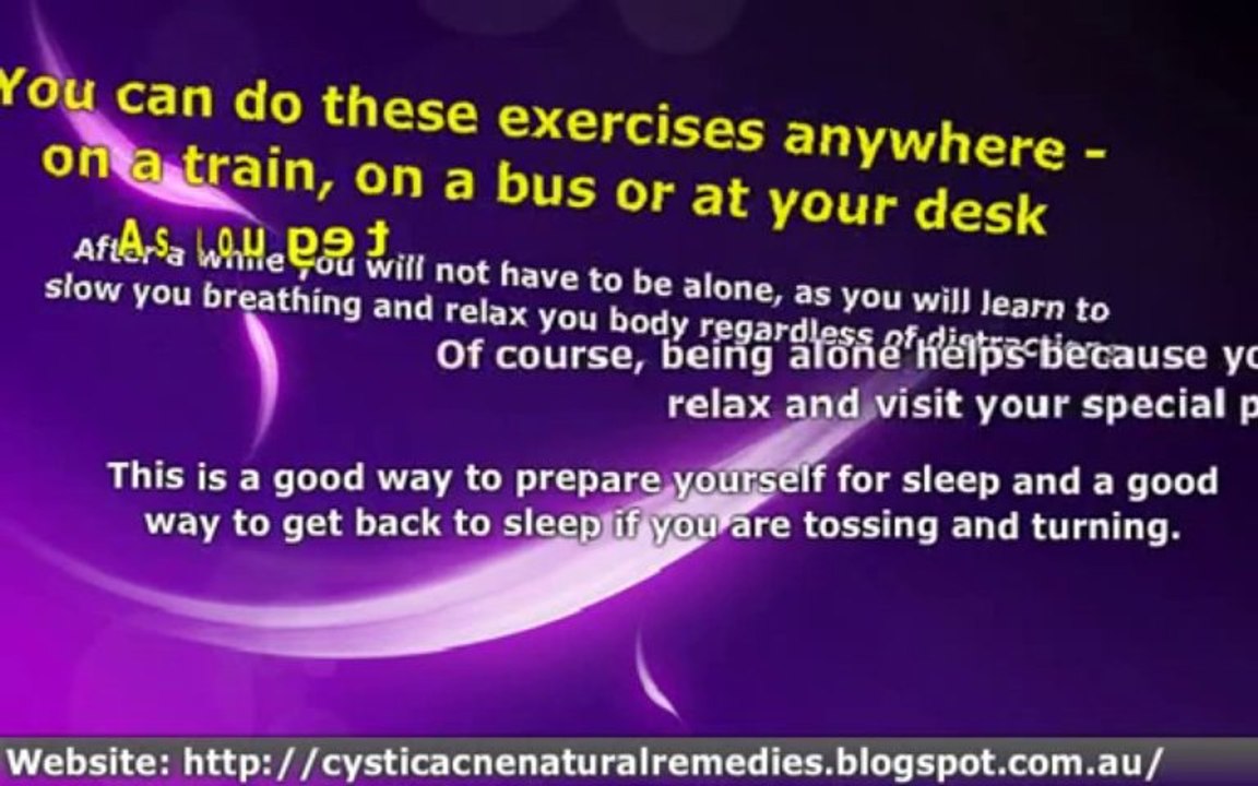 Adult Acne - Control Stress and Control Acne