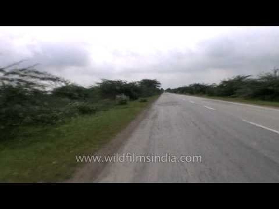 Straight and bumpy: Kota Cross Road towards Ajmer