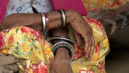 Oldest member of the typical Rajasthani family: In Sonkhaliya