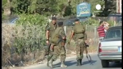 Bombardamento israeliano sul Libano in risposta ai razzi...