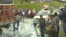 Un mouvement de protestation paysan bloque les routes en Colombie