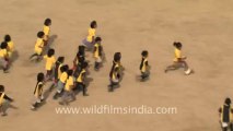Mizoram-largest family-Children playing football