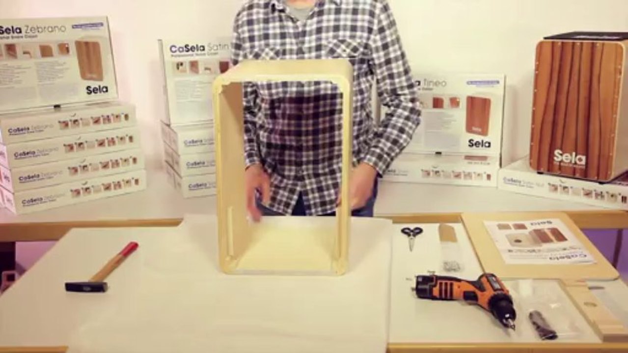 Casela professional snare cajon: assembly instructions - videobauanleitung - sela instruments
