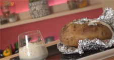 Recette de Pommes de terre au four crème et ciboulette - 750 Grammes