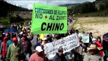 Farmworker protest snarls Colombia highways
