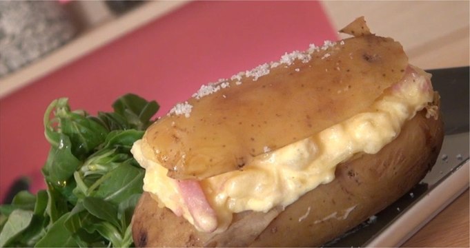 Recette de Pommes de terre au four façon carbonara - 750 Grammes