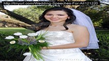 wedding speeches for all review