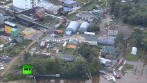 Graves inondations en Russie : 80% des terre de l'est recouvertes par les eaux. Impressionnant!