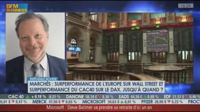 Surperformance de l'Europe sur Wall Street, jusqu'à quand ? Stéphane Ceaux-Dutheil et Philippe Béchade, dans Intégrale Bourse - 23/08