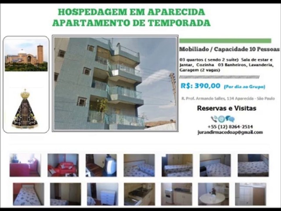 Aparecida Hospedagem de Temporada – Hospedagem Alternativa a Hotel em Aparecida Apto
