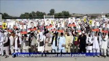 Afghans demonstrate in Kabul in support of Morsi