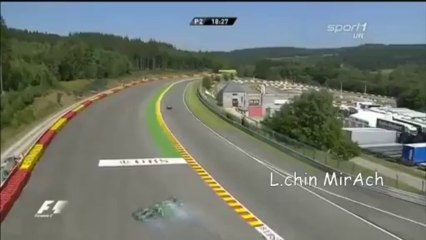 Sebastian Vettel tyre blowout F1 Belgium GP 2013