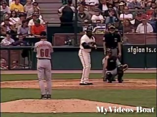 Barry Bonds 47th 57th 69th 70th HR in 2001 and splash into water highlights