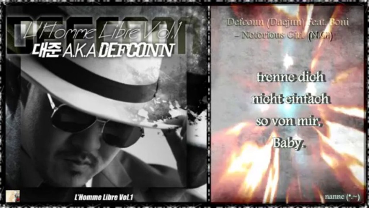 Defconn (Daejun) Feat. Boni - Notorious Girl (N.G.) k-pop [german sub]