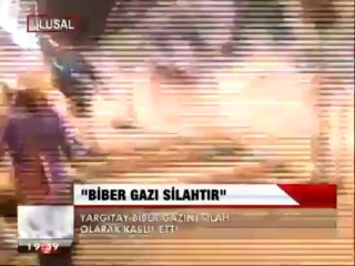 YARGITAY; BİBER GAZI SİLAHTIR