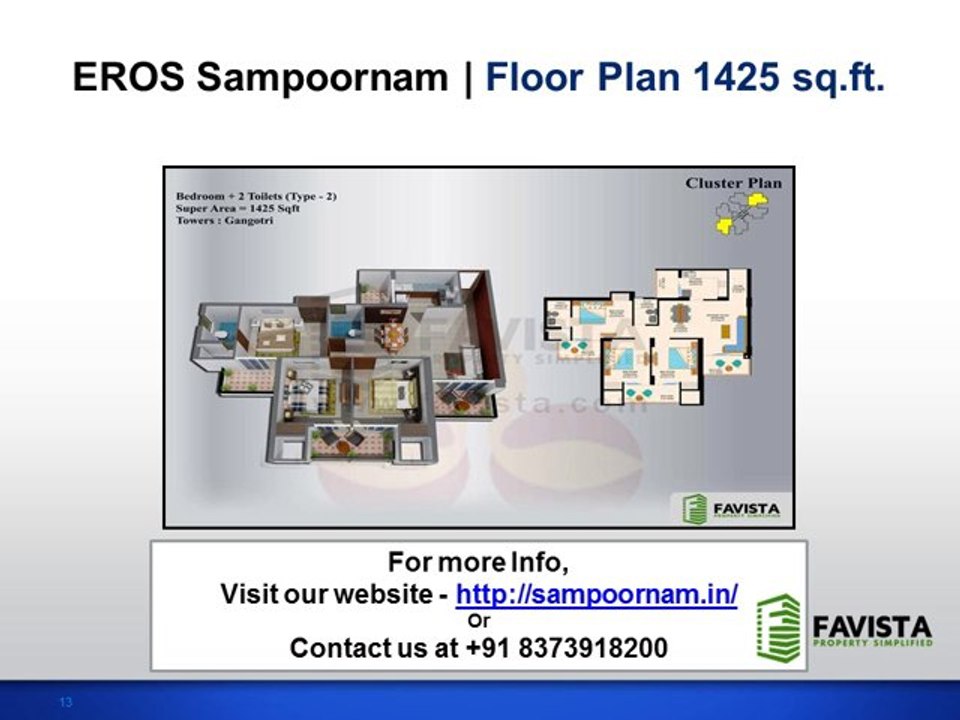 EROS Sampoornam Call @ 08373918200 in Sector 2, Greater Noida.