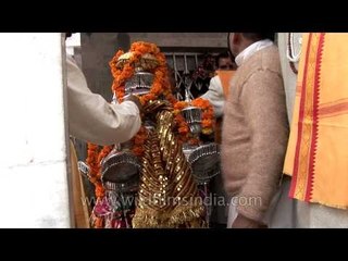 Decoration on Ganga Devi: Gangotri temple